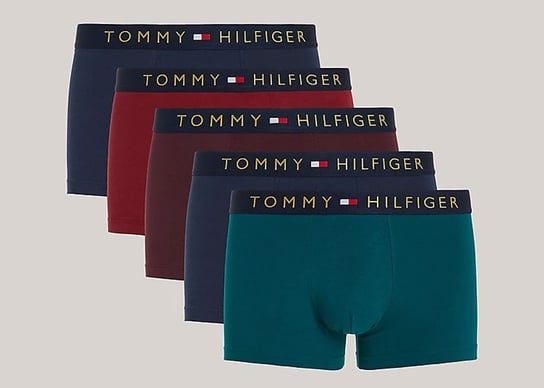 Tommy Hilfiger Bokserki UM0UM03047 M 5P Trunk Gold Wb Tommy Hilfiger