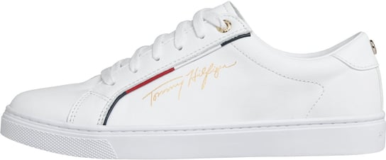 Tommy Hilfiger Buty Damskie Sportowe Tommy Hilfiger Signature Sneaker White Fw0Fw06322 Ybr 36 Tommy Hilfiger