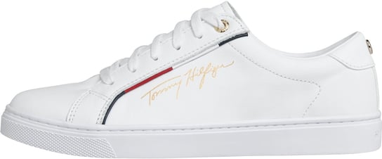 Tommy Hilfiger Buty Damskie Sportowe Tommy Hilfiger Signature Sneaker White Fw0Fw06322 Ybr 37 Tommy Hilfiger