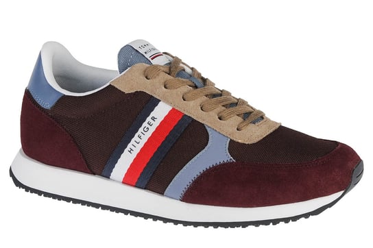 Tommy Hilfiger, Buty sportowe męskie, Runner Lo Color Mix FM0FM03815-GR8, brązowe, rozmiar 45 Tommy Hilfiger