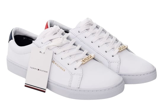 TOMMY HILFIGER BUTY TRAMPKI DAMSKIE ESSENTIAL SNEAKER WHITE FW0FW03682 020 - Rozmiar: 39 Tommy Hilfiger