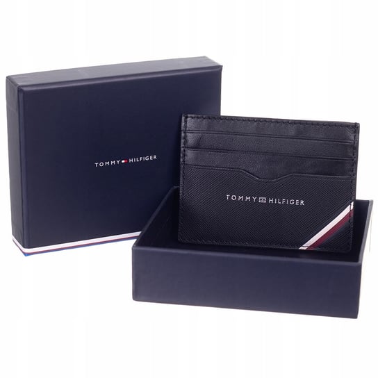 Tommy hilfiger cardholder th central cc holder czarny Tommy Hilfiger