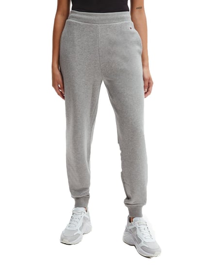 TOMMY HILFIGER DAMSKIE SPODNIE DRESOWE RELAXED LONG SWEATPANT GRAY WW0WW32207 PKH - Rozmiar: L Tommy Hilfiger