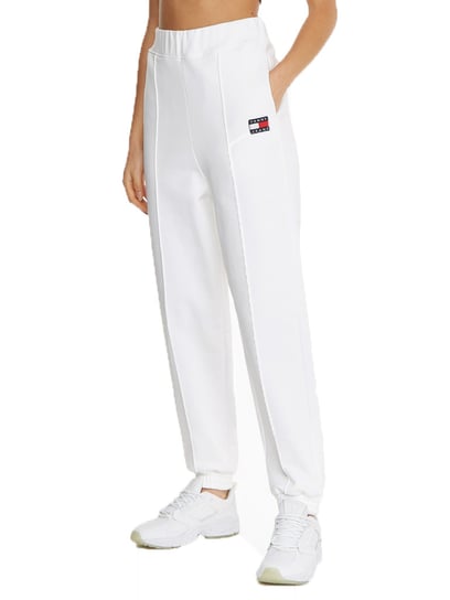 Tommy Hilfiger Damskie Spodnie Dresowe Tjw Relaxed Hrs Badge Sweatpant White Dw0Dw12635 Ybr M Tommy Hilfiger