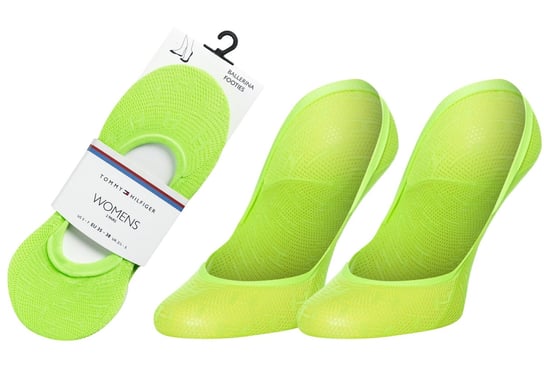 Tommy  Hilfiger Damskie Stopki Baleriny Footies 2 Pary Lime 320317001 019 35-38 Tommy Hilfiger