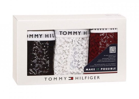 Tommy Hilfiger Figi UW0UW04513 L 3P Full Lace Bikini Tommy Hilfiger