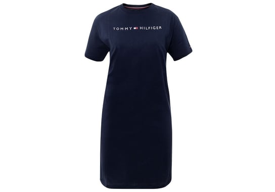 TOMMY  HILFIGER KOSZULA NOCNA RN DRESS HALF SLEEVE NAVY UW0UW01639 416 - Rozmiar: S Tommy Hilfiger