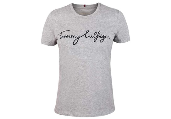 Tommy  Hilfiger Koszulka Damska T-Shirt Heritage Crew Neck Graphic Tee Grey Ww0Ww24967 039 Xl Tommy Hilfiger