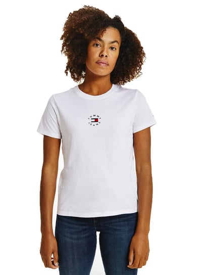 Tommy Hilfiger Koszulka Damska T-Shirt Tjw Slim Tiny Tommy 2 Tee White Dw0Dw11350 Ybr M Tommy Hilfiger