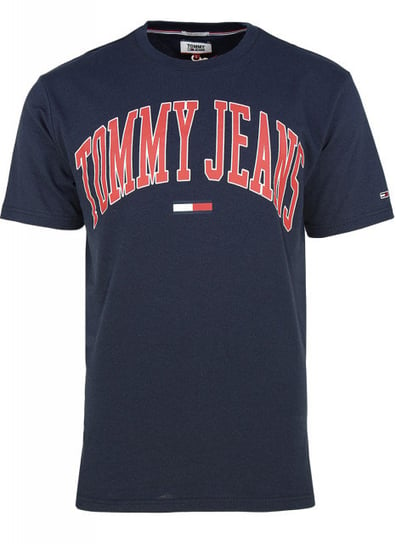 Tommy Hilfiger, Koszulka męska, granatowy, rozmiar L Tommy Hilfiger