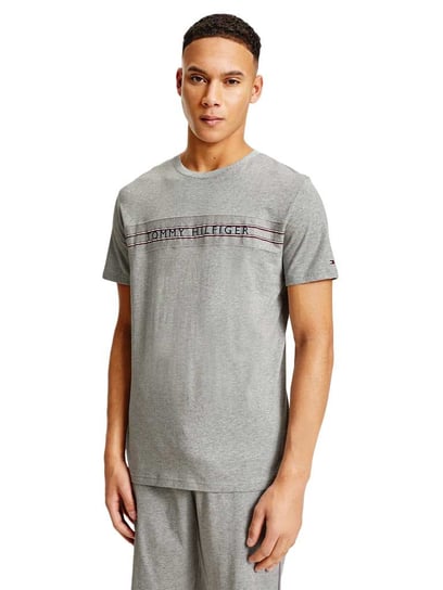 Tommy Hilfiger Koszulka Męska T-Shirt Cn Ss Tee Print Gray Um0Um02422 P61 L Tommy Hilfiger