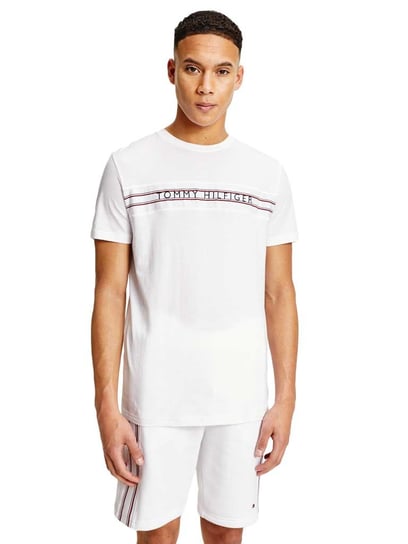 Tommy Hilfiger Koszulka Męska T-Shirt Cn Ss Tee Print White Um0Um02422 Ybr L Tommy Hilfiger