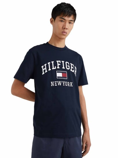 Tommy Hilfiger Koszulka Męska T-Shirt Modern Varsity Tee Granatowa Mw0Mw28218 Dw5 L Tommy Hilfiger