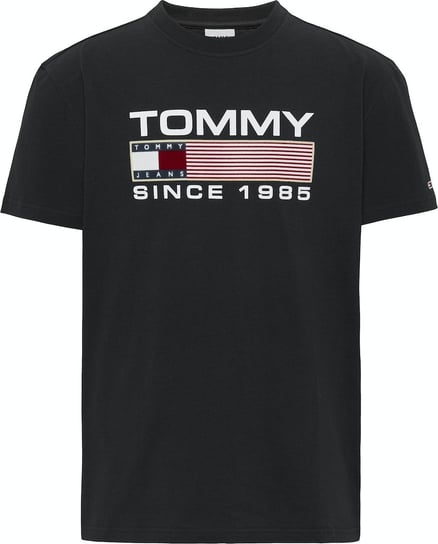 Tommy Hilfiger Koszulka Męska T-Shirt Tjm Clsc Athletic Twisted Logo Czarna Dm0Dm14991 Bds L Tommy Hilfiger
