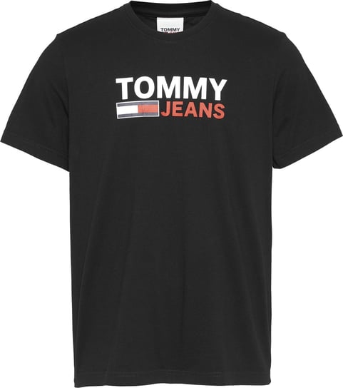 Tommy Hilfiger Koszulka Męska T-Shirt Tjm Corp Logo Tee Black Dm0Dm15379 Bds Xxl Tommy Hilfiger