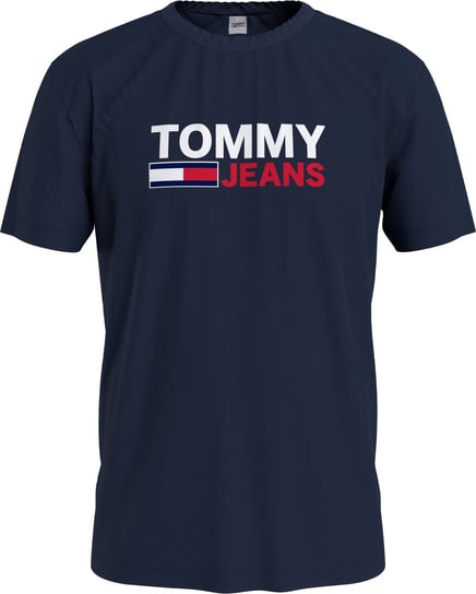 Tommy Hilfiger Koszulka Męska T-Shirt Tjm Corp Logo Tee Navy Dm0Dm15379 C87 L Tommy Hilfiger