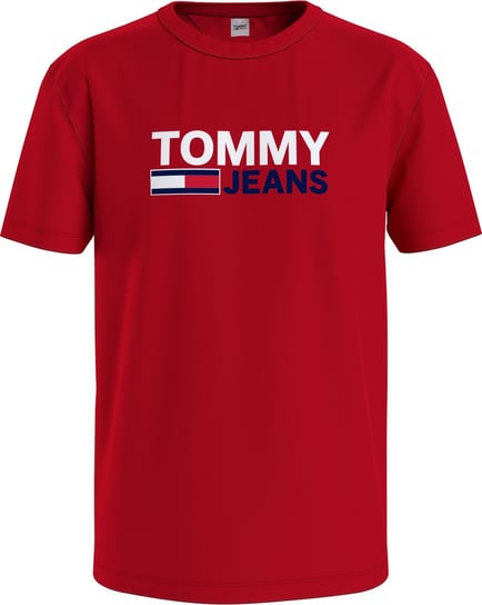 Tommy Hilfiger Koszulka Męska T-Shirt Tjm Corp Logo Tee Red Dm0Dm15379 Xnl S Tommy Hilfiger