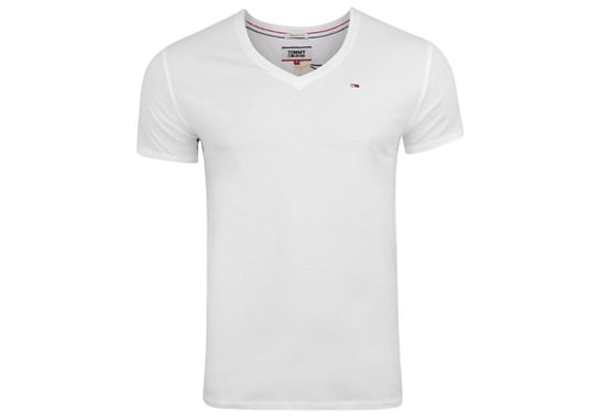 Tommy  Hilfiger Koszulka Męska T-Shirt Tjm Original Jersey V Neck Tee White Dm0Dm04410 100 L Tommy Hilfiger