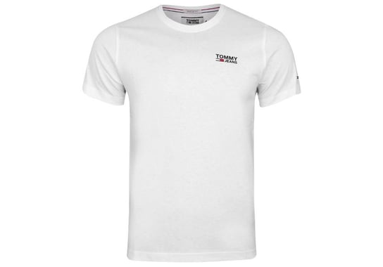 Tommy  Hilfiger Koszulka Męska T-Shirt Tjm Regular Corp Logo C Neck White Dm0Dm09588 Ybr M Tommy Hilfiger