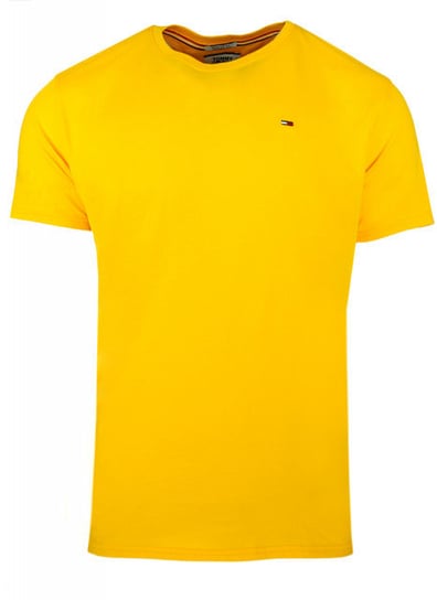 Tommy Hilfiger, Koszulka męska, żółty, rozmiar S Tommy Hilfiger