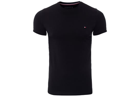 TOMMY HILFIGER KOSZULKA T-SHIRT CORE STRETCH SLIM CNECK TEE BLACK 0867896625 083 - Rozmiar: L Tommy Hilfiger