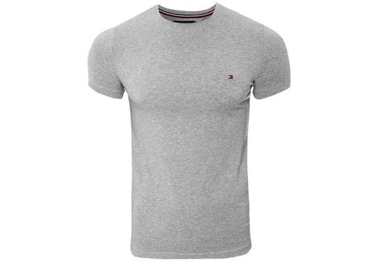 TOMMY  HILFIGER KOSZULKA T-SHIRT CORE STRETCH SLIM CNECK TEE GRAY 0867896625 501 - Rozmiar: XL Tommy Hilfiger