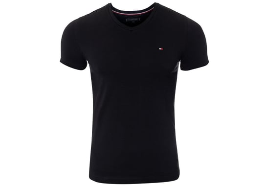 Tommy  Hilfiger Koszulka T-Shirt Core Stretch Slim Vneck Tee Black Mw0Mw02045 083 3Xl Tommy Hilfiger