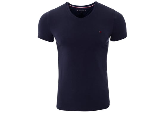 Tommy  Hilfiger Koszulka T-Shirt Core Stretch Slim Vneck Tee Navy Mw0Mw02045 416 M Tommy Hilfiger