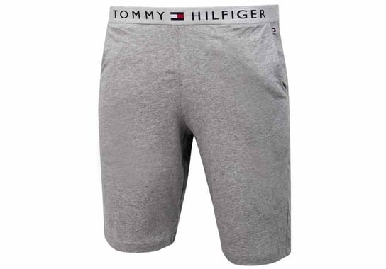 TOMMY  HILFIGER KRÓTKIE SPODENKI SZORTY JERSEY SHORT GRAY UM0UM01203 004 - Rozmiar: L Tommy Hilfiger