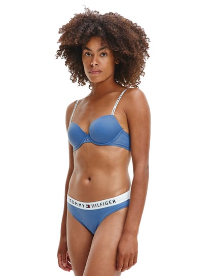 TOMMY HILFIGER MAJTKI DAMSKIE STRINGI THONG BLUE UW0UW01555 C4Q - Rozmiar: M Tommy Hilfiger