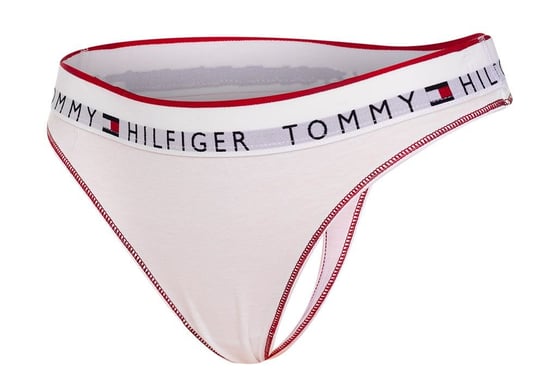 TOMMY  HILFIGER MAJTKI DAMSKIE STRINGI THONG WHITE UW0UW02813 YBR - Rozmiar: S Tommy Hilfiger