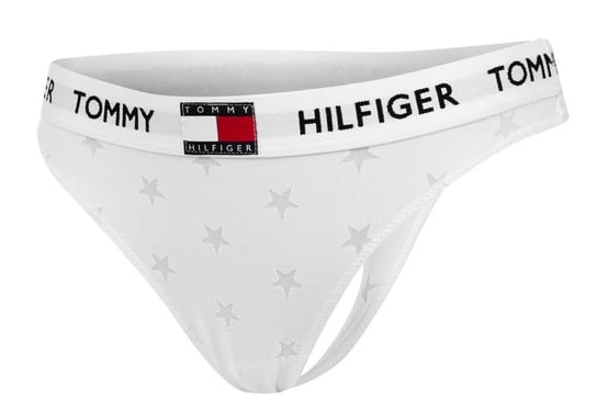 TOMMY  HILFIGER MAJTKI DAMSKIE STRINGI WHITE UW0UW02790 YBR - Rozmiar: M Tommy Hilfiger