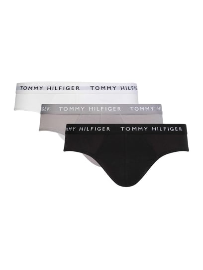 Tommy Hilfiger Majtki Męskie Brief 3 Pary Czarne/Białe/Beżowe Um0Um02206 0Tg M Tommy Hilfiger
