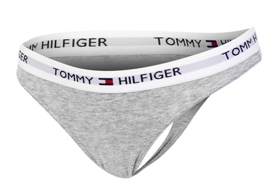 TOMMY  HILFIGER MAJTKI STRINGI DAMSKIE THONG GRAY 1387906069 004 - Rozmiar: L Tommy Hilfiger