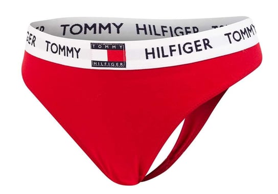 Tommy  Hilfiger Majtki Stringi Damskie Thong Red Uw0Uw02198 Xcn Xl Tommy Hilfiger