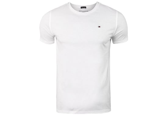 Tommy  Hilfiger Męska Koszulka T-Shirt Cn Ss Tee Logo Flag White 2S87904671 100 M Tommy Hilfiger