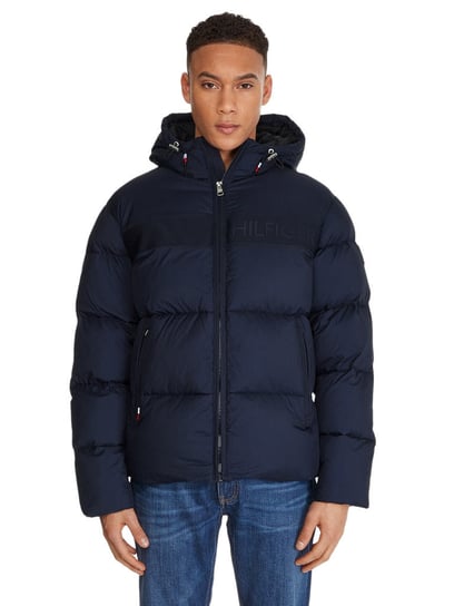 Tommy Hilfiger Męska Kurtka Puchowa Ny High Loft Puffer Granatowa Mw0Mw27679 Dw5 L Tommy Hilfiger