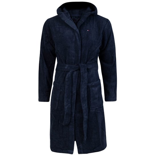 TOMMY HILFIGER MĘSKI SZLAFROK HOODED BATHROBE NAVY 2S87905573 416 L Tommy Hilfiger