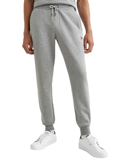 Tommy Hilfiger Męskie Spodnie Dresowe Hilfiger Flag Arch Sweatpant Szare Mw0Mw27843 Zn2 S Tommy Hilfiger