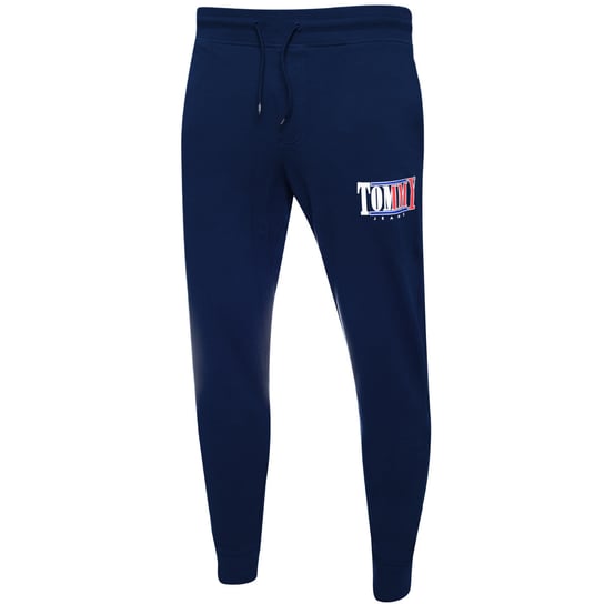 Tommy Hilfiger Męskie Spodnie Dresowe Tjm Slim Essential Graphic Pant Granatowe Dm0Dm15031 C87 L Tommy Hilfiger