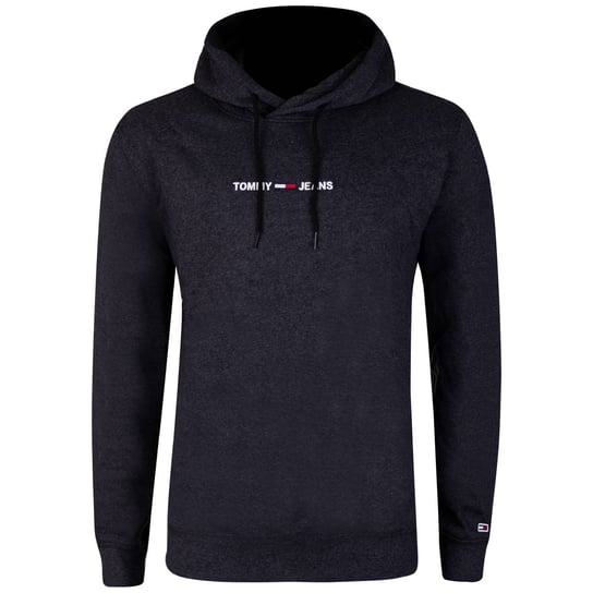 Tommy Hilfiger Ocieplana Bluza Męska Tjm Straight Logo Hoodie Black Dm0Dm11632 Bds M Tommy Hilfiger