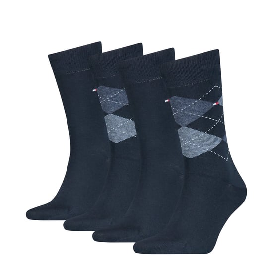 Tommy Hilfiger Skarpety 701224646 39-42 TH Men Sock Check 4P Tommy Hilfiger