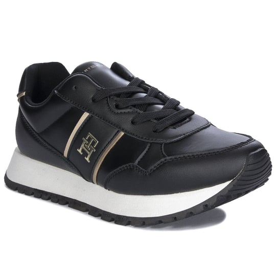 Tommy Hilfiger Sneakersy Damskie Black Platinum-39 Inna marka