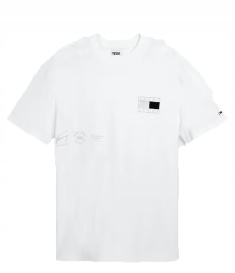 Tommy Hilfiger Stylowa Bawełniana Koszulka DM0DM12555 YBR r.XXL Tommy Hilfiger