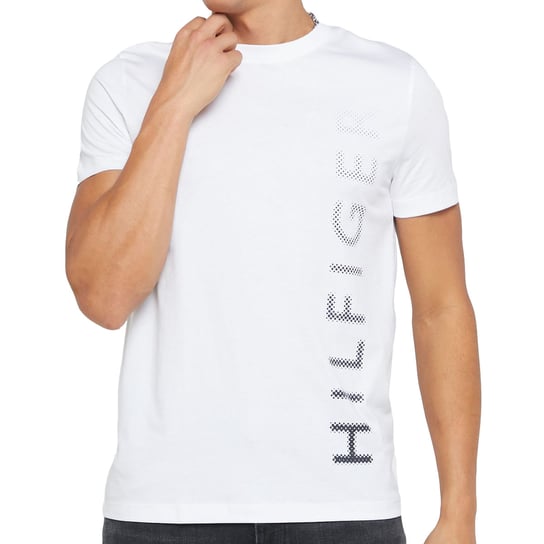 Tommy Hilfiger t-shirt koszulka męska biały MW0MW29668 S Tommy Hilfiger