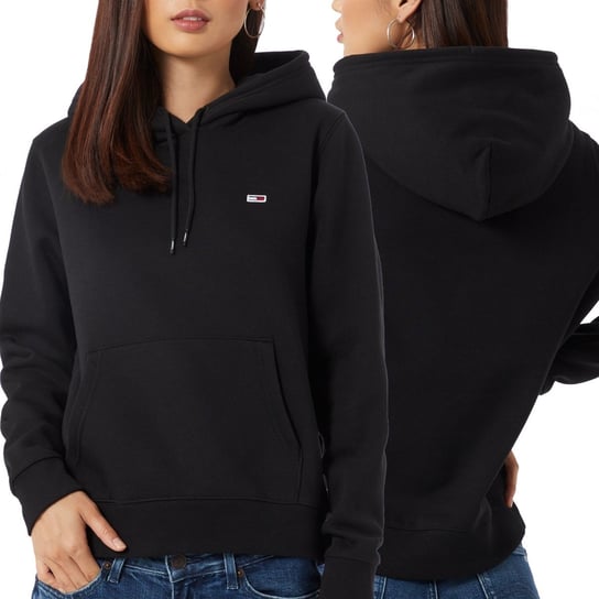 Tommy Jeans bluza damska czarna Fleece Hoodie DW0DW09228-BDS XL Tommy Jeans