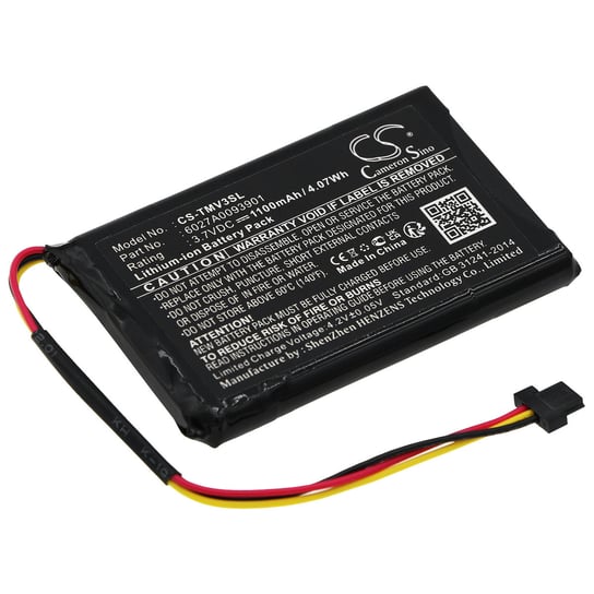 TomTom V3 / 6027A0093901 1100mAh 4.07Wh Li-Ion 3.7V (Cameron Sino) Inna marka