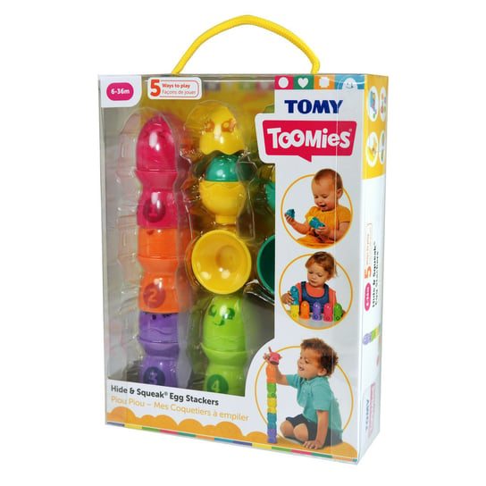 Tomy Infant, zabawka edukacyjna Piramidka z jajek Tomy Infant