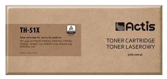 Toner ACTIS TH-51X Standard, czarny, 13000 str., Q7551X Actis