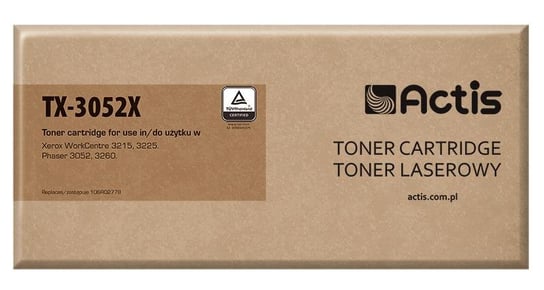 Toner ACTIS TX-3052X (Xerox 106R02778), czarny, 3000 str. Actis